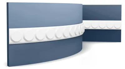 Imagen del producto de Orac Decor P9905F Moldura para pared Friso Moldura flexible Moldura decorativa Perfil de estuco 2 m