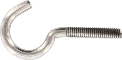 Produktbild von Schraubhaken mit metrischem Gewinde gebogen M 8x80 Edelstahl A2