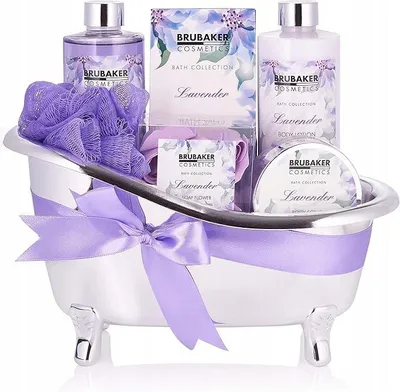 Zdjęcie produktu dla Zestaw Prezentowy Lawenda 7-Częściowy Spa Prezent Świąteczny Żel Prysznic