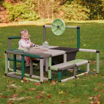 Produktbild von Quadro Möbel Kit L Home Modularer Baukasten für Kindermöbel und Spielgeräte, ab 6 Monaten, 345 Teile – Mint