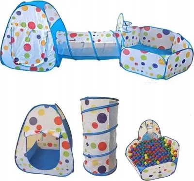 Produktbild von Tipi Kinderzelt Mit Stabilisator Schwimmbad Tunnel Iglo Spielplatz