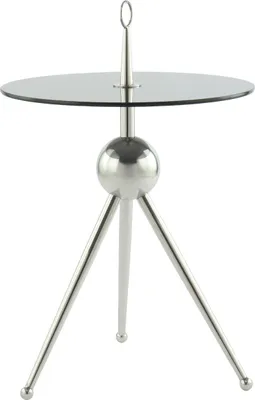 Produktbild von Beistelltisch Janifer 300 Silber / Grau