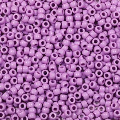 Produktbild von 1000 Stück 6x9mm Acrylperlen lila Ponyperlen Schmuck