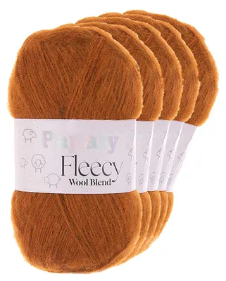 Papatya Fleecy Kuschelgarn 20% Wolle veredelt Oeko-Tex Häkelgarn Strickgarn orangebraun