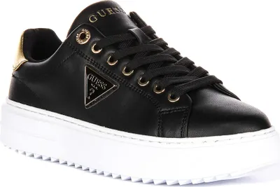 Produktbild von Guess Denesa in Schwarz Gold für Damen – 3 UK - 36 EU - 5.5 US / Black Gold
