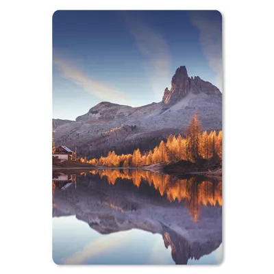 Produktbild von MuchoWow® Mauspad Mousepad Berge - Bäume - Herbst - See - Natur 18x27 cm - Mousepads - Maus Mat - Pad - Mausunterlage