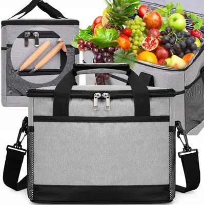 Produktbild von Große Thermotasche 18L, faltbar, wasserdicht für Strand & Picknick