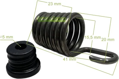 Obrázek produktu pro Pružina tlumiče vibrací pro McCulloch 333 444 Mac Cat 338 435 436 / 530 07 13-85