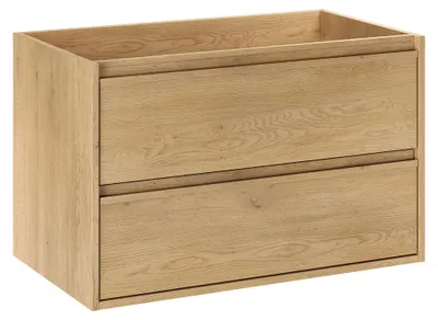Produktbild von Waschtischunterschrank 80cm Edmé mit 2 Schubladen, Holzoptik