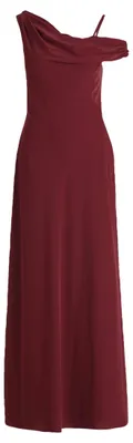 Immagine prodotto di Abito da sera da donna Vera Mont, scollatura a cascata, colore rosso paprika, taglia 42