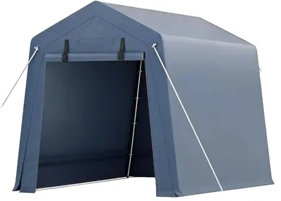 Productafbeelding van Partytent, waterdicht materiaal, toegang met rolluik, grijs