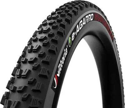 A close-up studio shot of a bicycle tire.