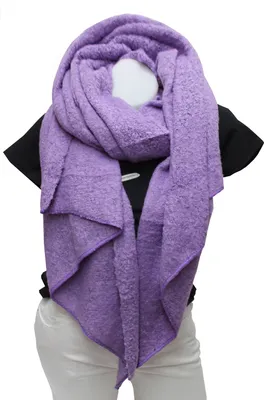 Produktbild von Glamexx24 Damen XXL Langen Schal leichte Kuschlige Scarf Halstuch warme Poncho und Oversized Schal Winterschal Herbstschal-Farbe: Lila