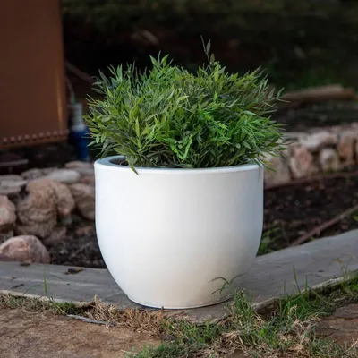 Produktbild von Newgarden AZALEA 30 Übertopf, Kübel rund ø30x25cm weiss 9L mit Wasserspeicher outdoor
