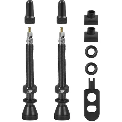 Immagine prodotto di Set di valvole per biciclette Force per tubeless 2 x SV 44 mm nero
