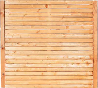 A close-up, full-frame shot of a wooden fence panel.