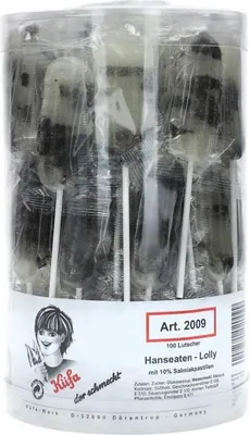 Produktbild von Küfa Hanseaten-Lolly mit Salmiakpastillen (100 Lollys)