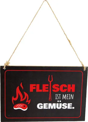 Produktbild von Schild Fleisch ist mein Gemüse