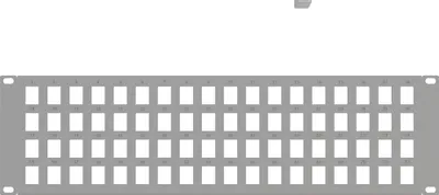 Produktbild von Patch Panel RACK 19 Zoll 3HE 72 Slots für Netzwerkschrank RACK Grau Stalflex