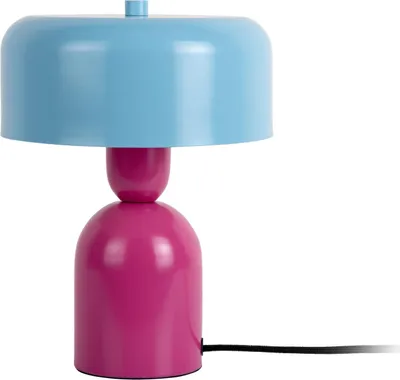 Produktbild von Leitmotiv - Tischleuchte Double Funky - Leuchtendes Rosa - Ø19cm Tischlampe - Nachttischlampe, Wohnzimmer, Schlafzimmer