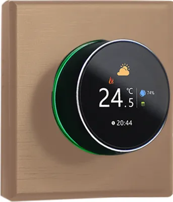 Zdjęcie produktu dla Inteligentny termostat WiFi, kolorowy ekran, obrotowy termostat grzewczy z podświetleniem/ustawieniem temperatury/czujnika/czasu kalibracji temperatury
