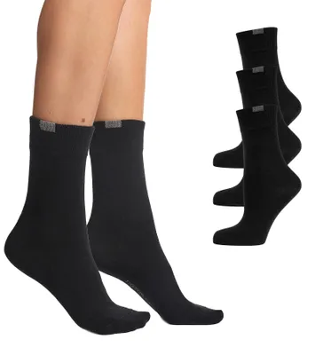 Produktbild von Nur Die 3er Pack Passt Perfekt Socken Uni aus Baumwolle atmungsaktiv weich Ba