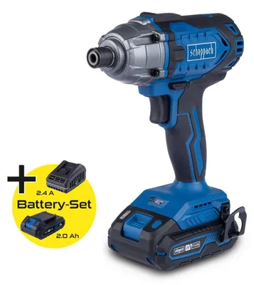 Produktbild von SCHEPPACH C-ID180-X IXES 20V Akku-Schlagschrauber Set S (1/4 Zoll) – 180 Nm, LED, Drehzahlregelung, inkl. 2,0 Ah Akku & 2,4 A Ladegerät