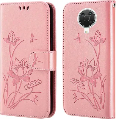 Produktbild von König Design Hülle kompatibel mit Nokia G10 / G20 Kunstleder Handyhülle - Handy Case Rosa