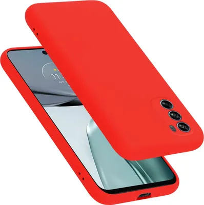 Produktbild von Cadorabo Schutzhülle für Motorola MOTO G62 5G Hülle in Rot Handyhülle Case Cover TPU Etui