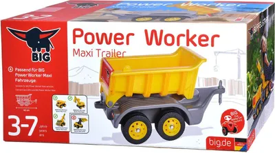 Produktbild von BIG Power Worker Maxi Anhänger mit Anhängerkupplung (800054817)