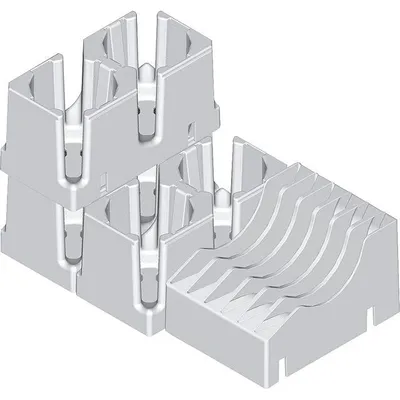 Produktbild von froli Tellerhalter 110 mm hohe Ausführung 23621 weiß Kunststoff 12 Fächer