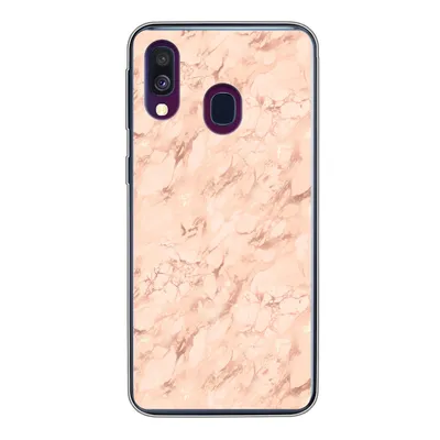 Produktbild von MuchoWow® Handyhülle Schutzhülle Hülle für Samsung Galaxy A40 Marmor - Roségold - Muster - Luxus Silikon Softcase Handy Hülle - Handy-Tasche