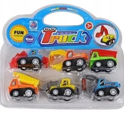 Produktbild von 6-teiliges Baufahrzeug-Set (gemischte Modelle) – Maksik