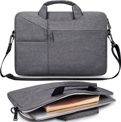 Produktbild von Tech-Protect Taschenbeutel Laptop 15-16 Dunkelgrau
