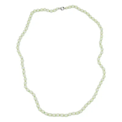 Produktbild von Kette Glasperlen mintfarben geknotet 60cm grün 6mm