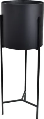Produktbild von LOFT42 Joy Blumentopf rund - Metall - Schwarz Ø31x89cm
