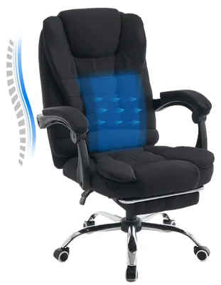 Produktbild von Bürostuhl - Schreibtischstuhl - Computerstuhl - Arbeitsstuhl - Konferenzstuhl - Schwarzer, ergonomischer Bürostuhl mit hoher Rückenlehne