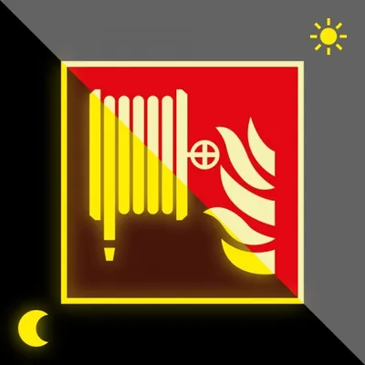 Produktbild von Schild | PERMALIGHT power langnachleuchtend Brandschutzzeichen Löschschlauch,...