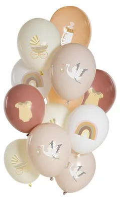 Image de Ootje Kadootje : Ballons en latex naturel - Lot de 12
