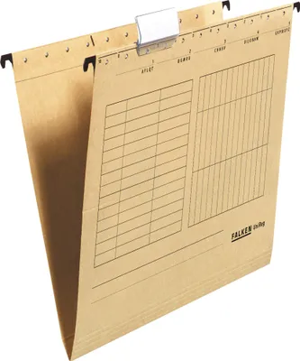 Produktbild von FALKEN Hängemappe UniReg DIN A4 230g/m² Manilakarton recycelt naturbraun 5 St./Pack.