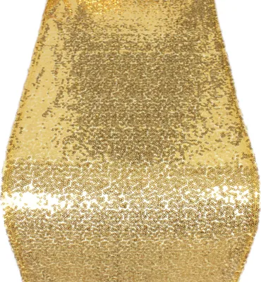 Produktbild von Pailletten Tischläufer 300 x 30 cm, Gold