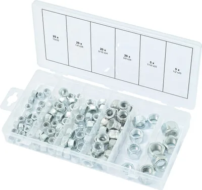 Produktbild von KS Tools 100-tlg. Muttern-Set UNF Selbstsichernd