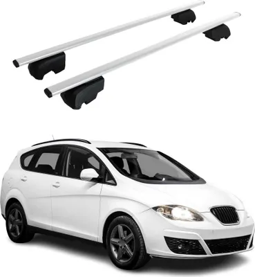 Image de Barres de toit Transversales pour Seat Altea XL 2006-2015 Fer Argent ABE