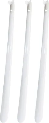 Produktbild von 3er Set Schuhanzieher, Weiß,Schuhlöffel Kunststoff ca. 65cm