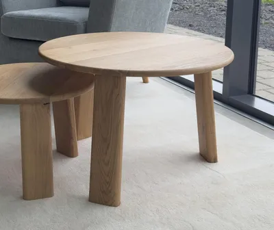 Produktbild von Couchtisch 70cm 'Oslo' Wildeiche massiv geölt