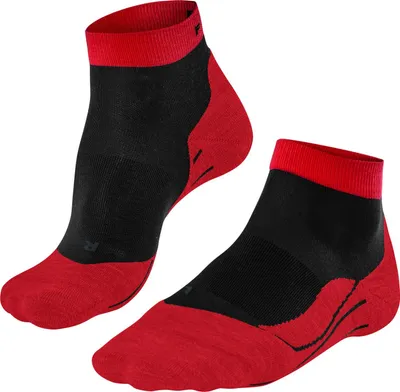 Image de Short Falke RU4 pour homme, noir/rouge | 16705-3008, taille : 39 - 41