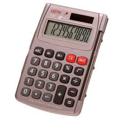 Image de Calculatrice Genie 520 Affichage de poche Gris
