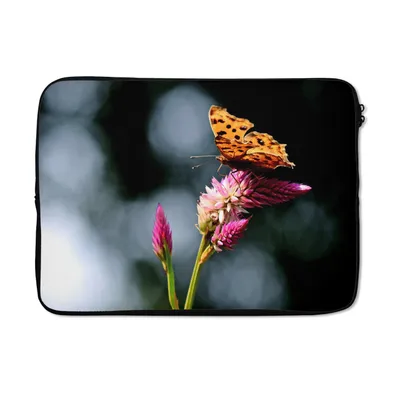 Produktbild von MuchoWow® Laptop Hülle 14 ZollSchmetterling - Blumen - Insekten Laptoptasche - Laptoptasche - Stoßsicher - Schutzhaube