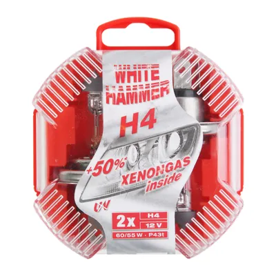Immagine prodotto di White Hammer di Osram 2x H4 12V 60/55W in scatola