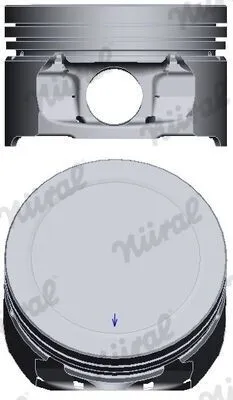 Produktbild von NÜRAL 87-139400-00 Kolben passend für PEUGEOT 207 (WA, WC) 206 Schrägheck (2A/C) 206 CC (2D) 308 SW I (4E, 4H) für CITROËN BERLINGO (B9)